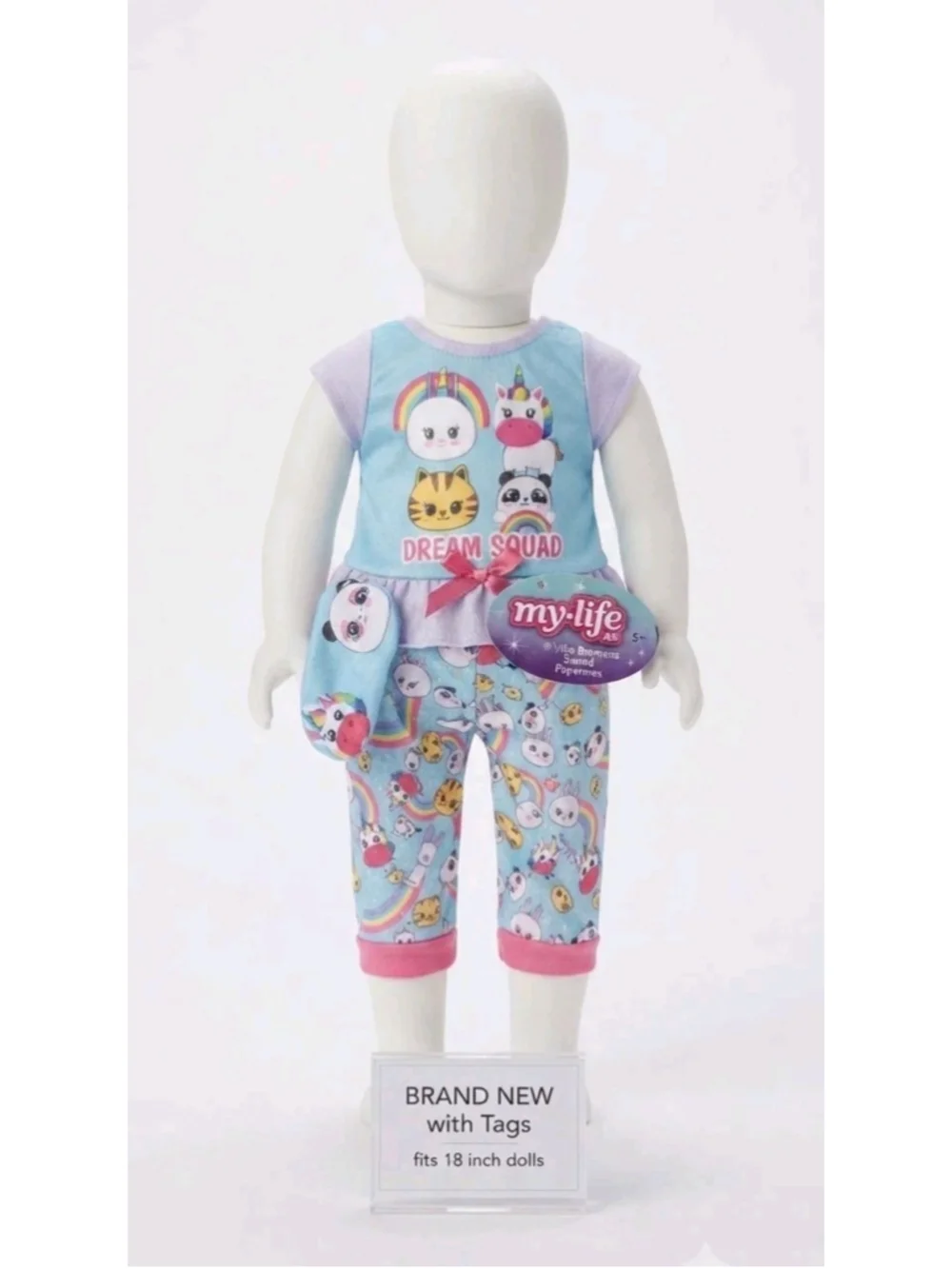 My Life As Doll Clothes Pajamas Dream Squad Unicorn 18